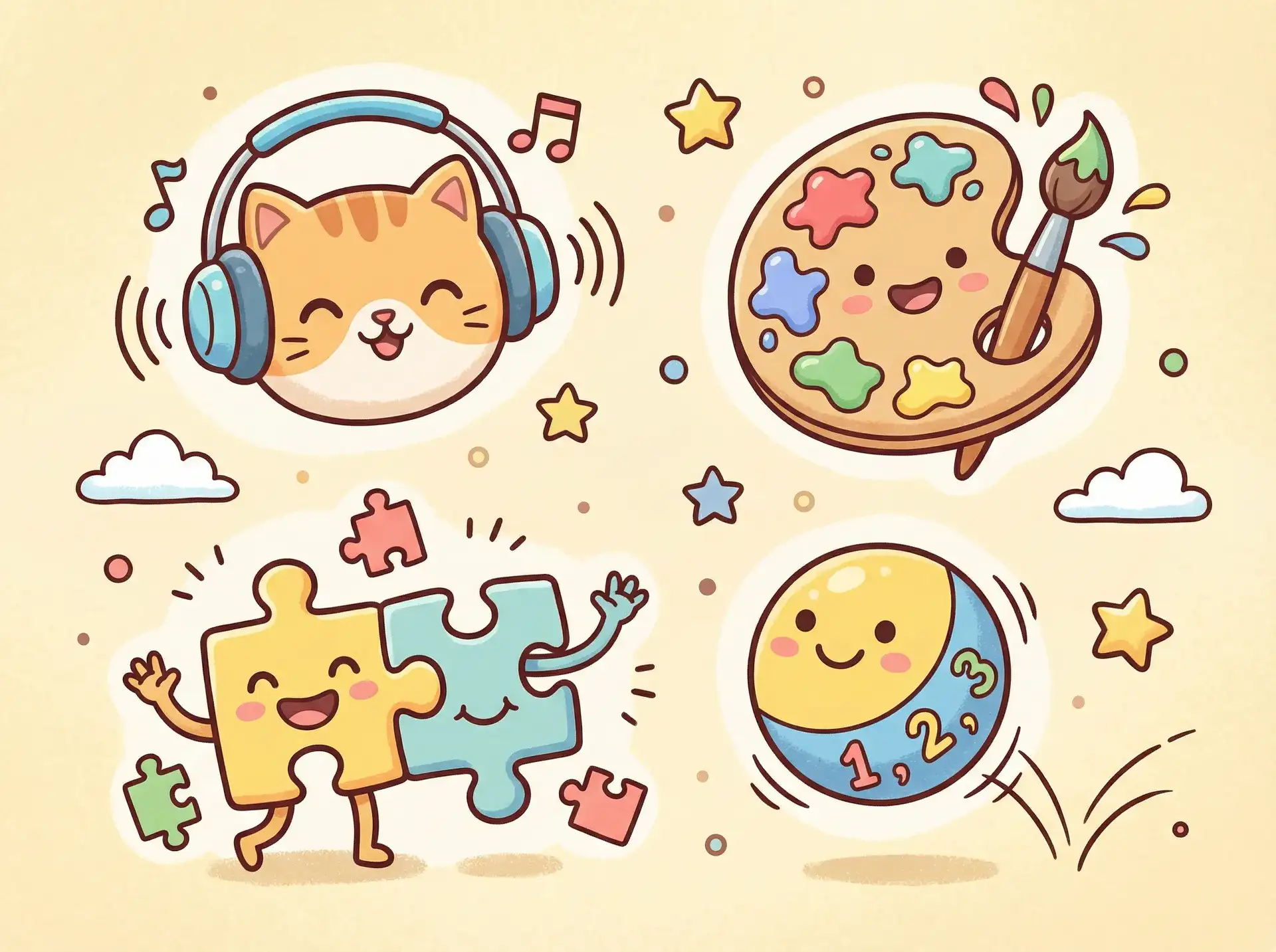 小朋友的手工作品 - 韩国我是歌手第一季 益智创作